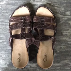 Clarks Bendables 9 Leather Sandals
